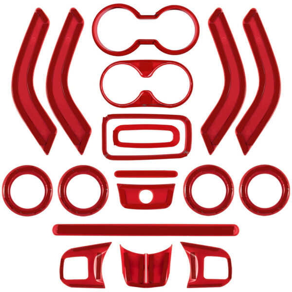 ცენტრალური კონსოლის აქსესუარები ნაკრები Jeep Wrangler JK JKU 2011-2017