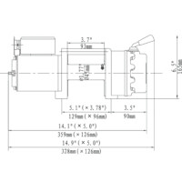 Runva EWX 4500 dimension ჯალამბარი