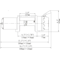 Runva EWX 5500 dimension ჯალამბარი