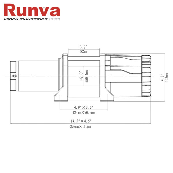 Second image of Runva RISE35 12V ელექტრო ჯალამბარი (3500 lbs / 1588 kg)